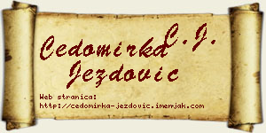 Čedomirka Jezdović vizit kartica